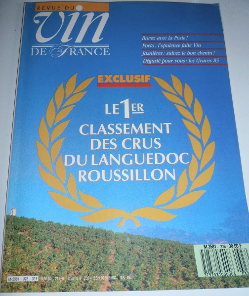 Première tentative de classement des vins du Languedoc-Roussillon en 1988. Photo©MichelSmith
