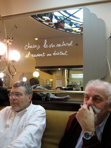Jean L'Hériritier et Marc Parcé, chevilles ouvrières du Rancio sec auprès de Slow Food. Photo©MichelSmith